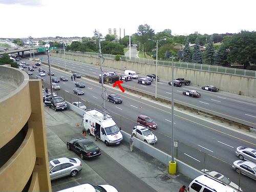 Accident on QEW near 427